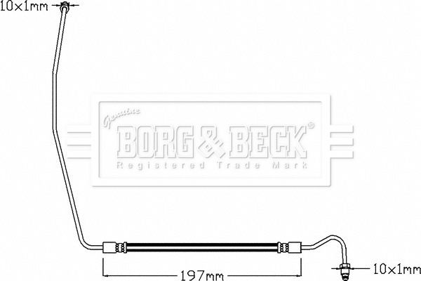 BORG & BECK Тормозной шланг BBH8327